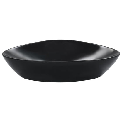 Waschbecken 58,5 x 39 x 14 cm Keramik Schwarz - Pazzar.ch