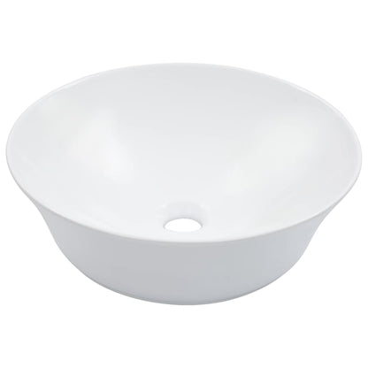 Waschbecken 41 x 12,5 cm Keramik Weiß - Pazzar.ch