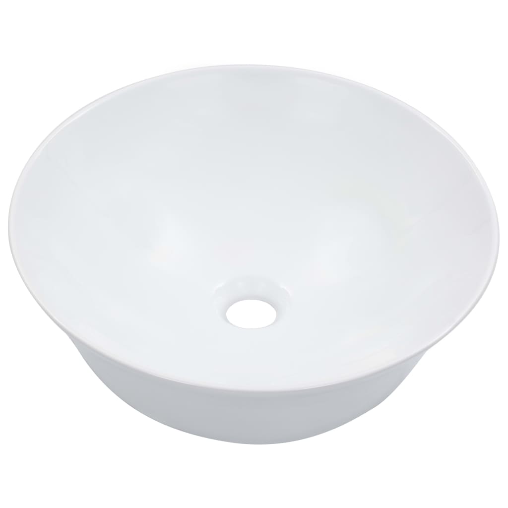 Waschbecken 41 x 12,5 cm Keramik Weiß - Pazzar.ch