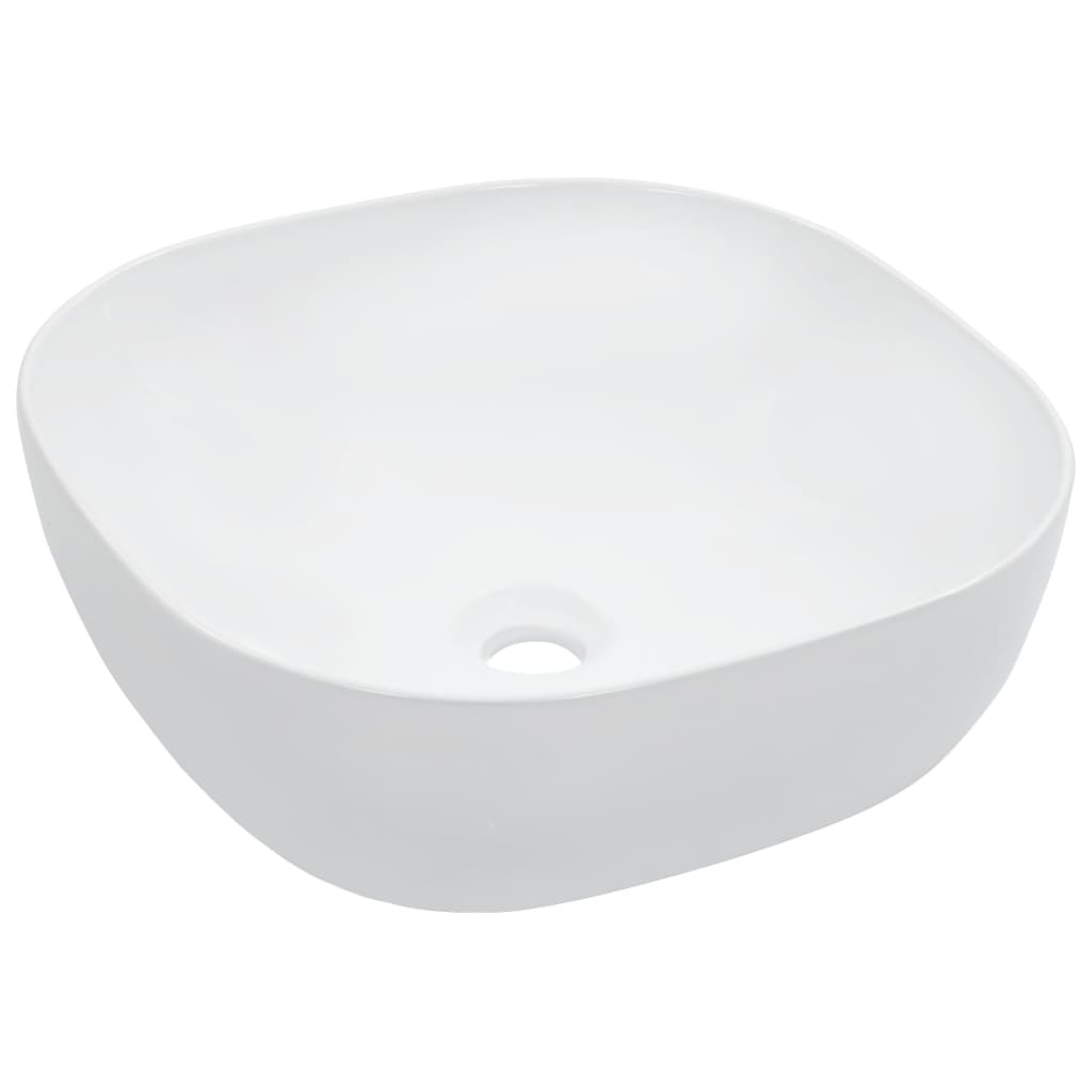 Waschbecken 42,5 x 42,5 x 14,5 cm Keramik Weiß - Pazzar.ch