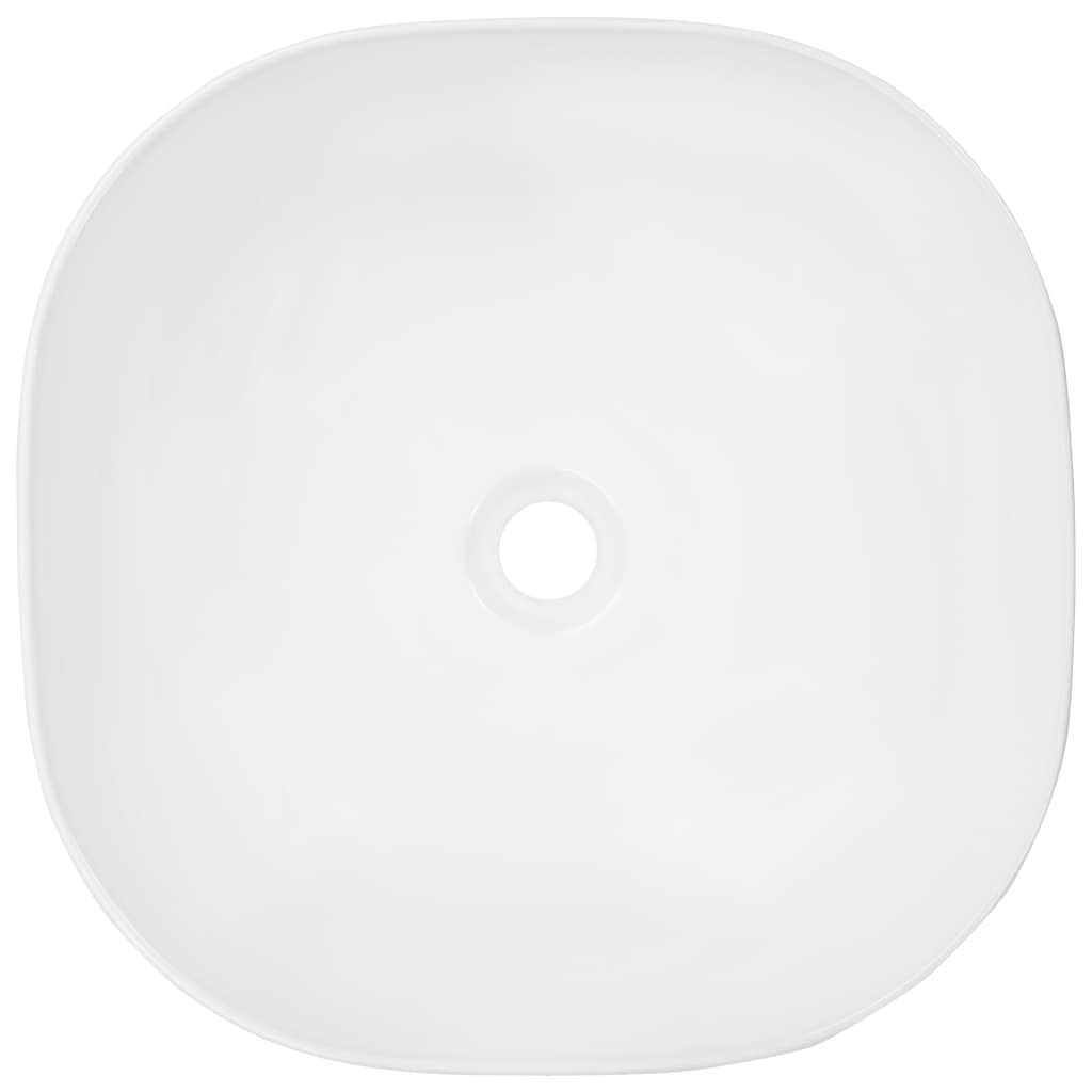 Waschbecken 42,5 x 42,5 x 14,5 cm Keramik Weiß