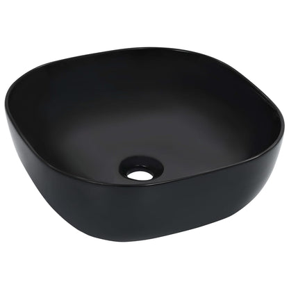 Waschbecken 42,5 x 42,5 x 14,5 cm Keramik Schwarz - Pazzar.ch