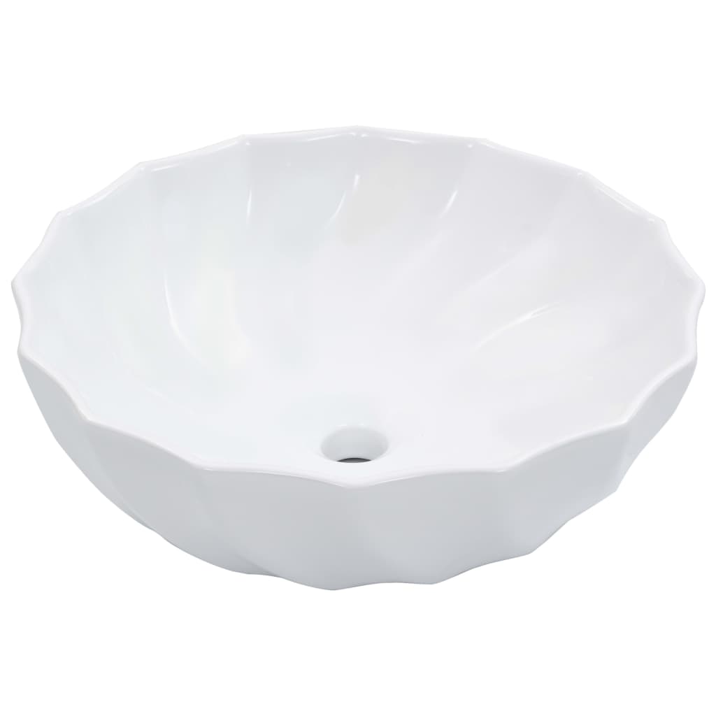 Waschbecken 46 x 17 cm Keramik Weiß - Pazzar.ch