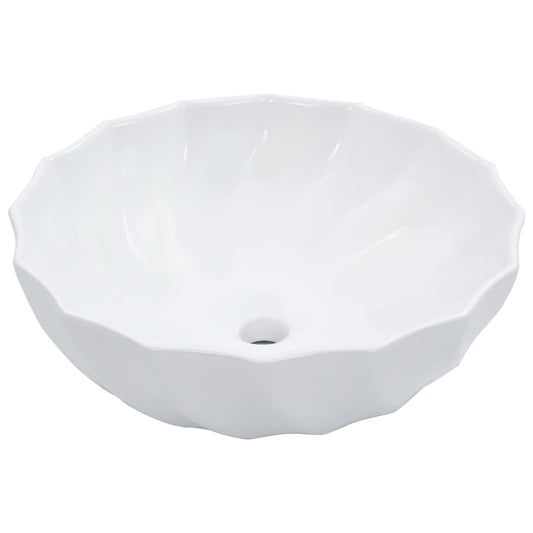 Waschbecken 46 x 17 cm Keramik Weiß - Pazzar.ch