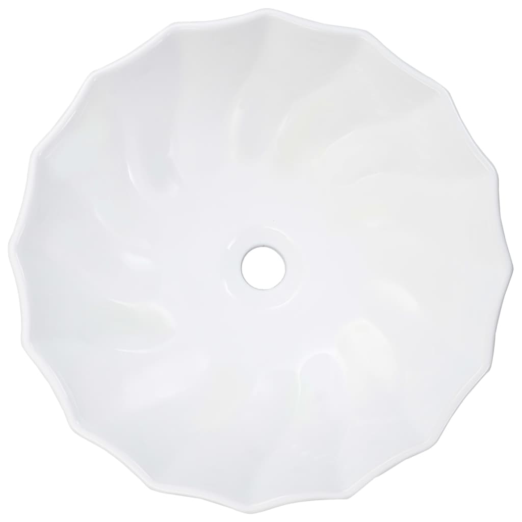 Waschbecken 46 x 17 cm Keramik Weiß - Pazzar.ch