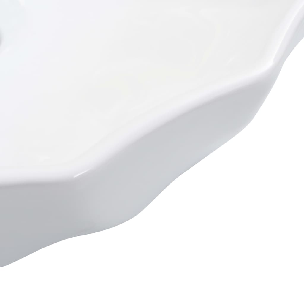 Waschbecken 46 x 17 cm Keramik Weiß - Pazzar.ch