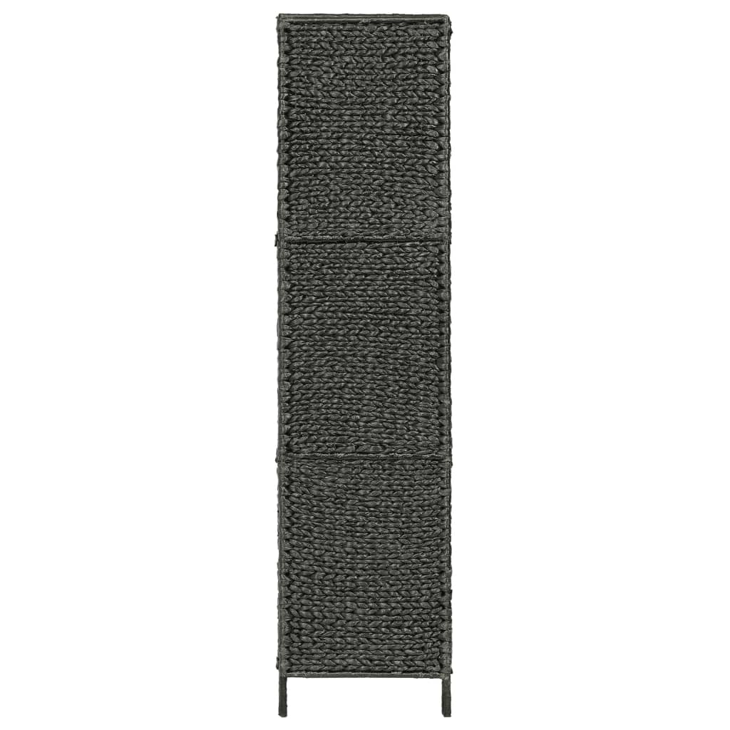 5-teiliger Paravent Schwarz 193×160 cm Wasserhyazinthe - Pazzar.ch
