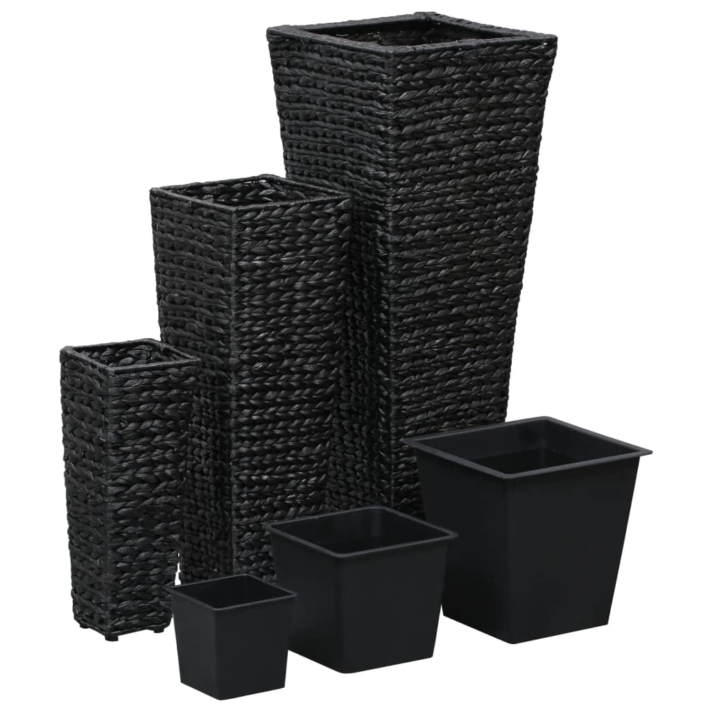 Garten-Hochbeete 3-tlg. Wasserhyazinthe Schwarz - Pazzar.ch