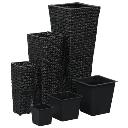 Garten-Hochbeete 3-tlg. Wasserhyazinthe Schwarz - Pazzar.ch