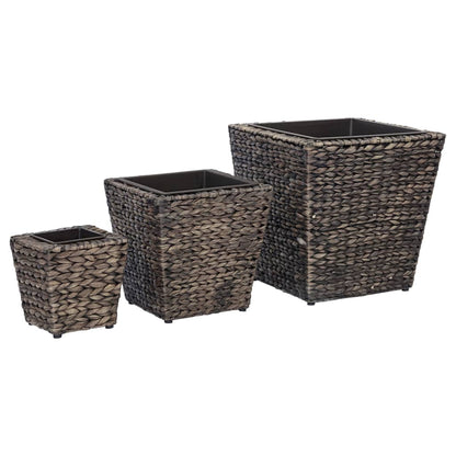 Garten-Hochbeete 3-tlg. Wasserhyazinthe Braun - Pazzar.ch