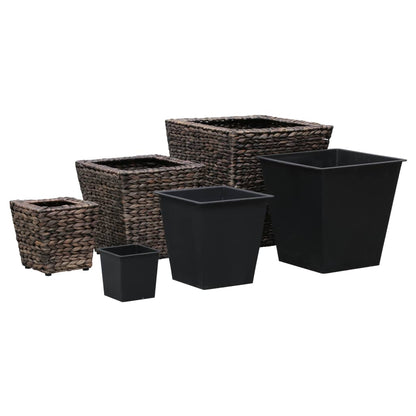 Garten-Hochbeete 3-tlg. Wasserhyazinthe Braun - Pazzar.ch