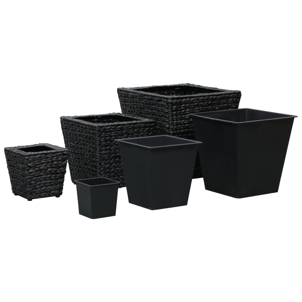 Garten-Hochbeete 3-tlg. Wasserhyazinthe Schwarz - Pazzar.ch