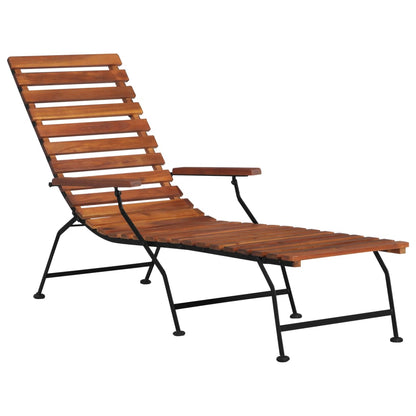 Outdoor Liegestuhl Akazienholz Massiv - Pazzar.ch