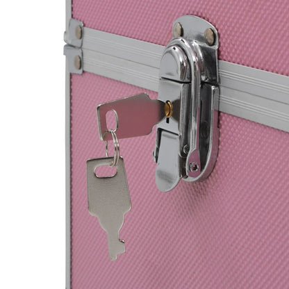 Kosmetikkoffer 37x24x35 cm Rosa Aluminium - Pazzar.ch
