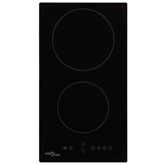 Glaskeramik-Kochfeld mit 2 Platten Touch-Bedienfeld 3000 W - Pazzar.ch