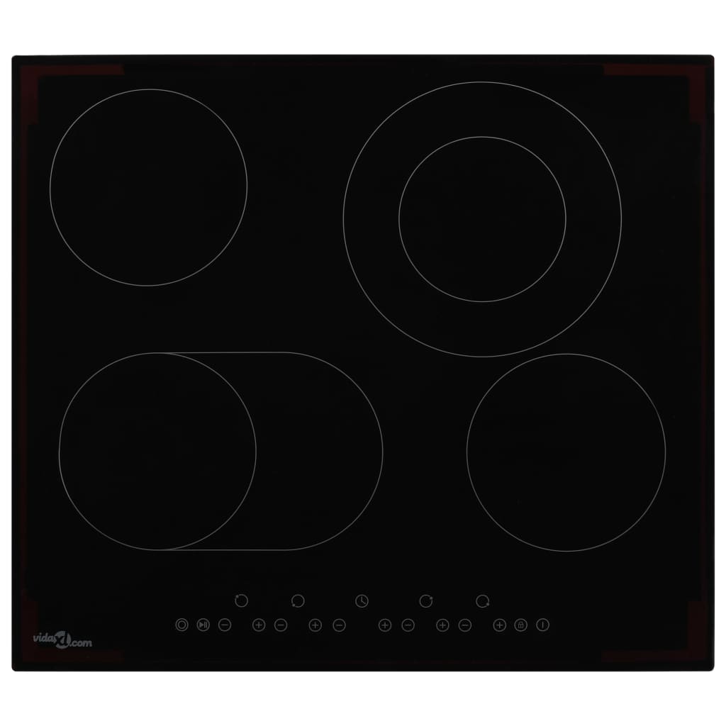 Glaskeramik-Kochfeld mit 4 Platten Touch Control 6600 W - Pazzar.ch