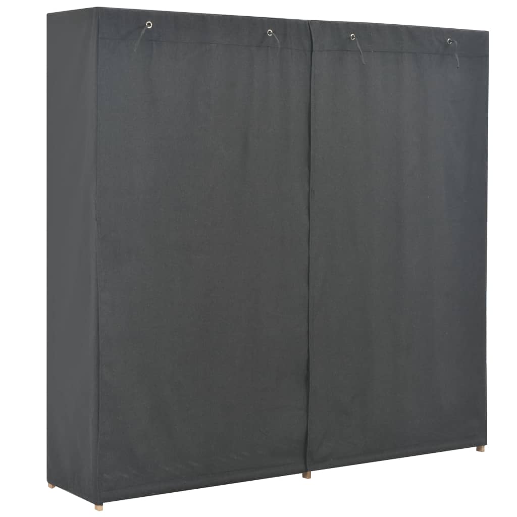 Kleiderschrank Grau 200 x 40 x 170 cm Stoff - Pazzar.ch