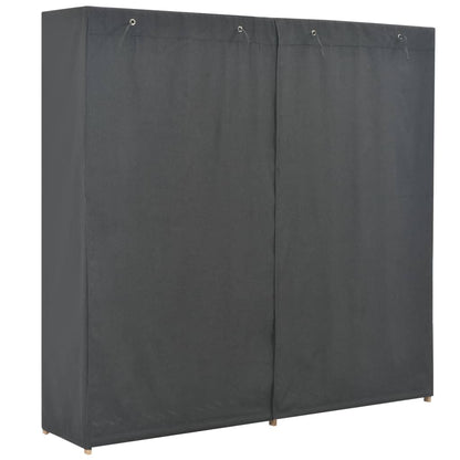 Kleiderschrank Grau 200 x 40 x 170 cm Stoff - Pazzar.ch