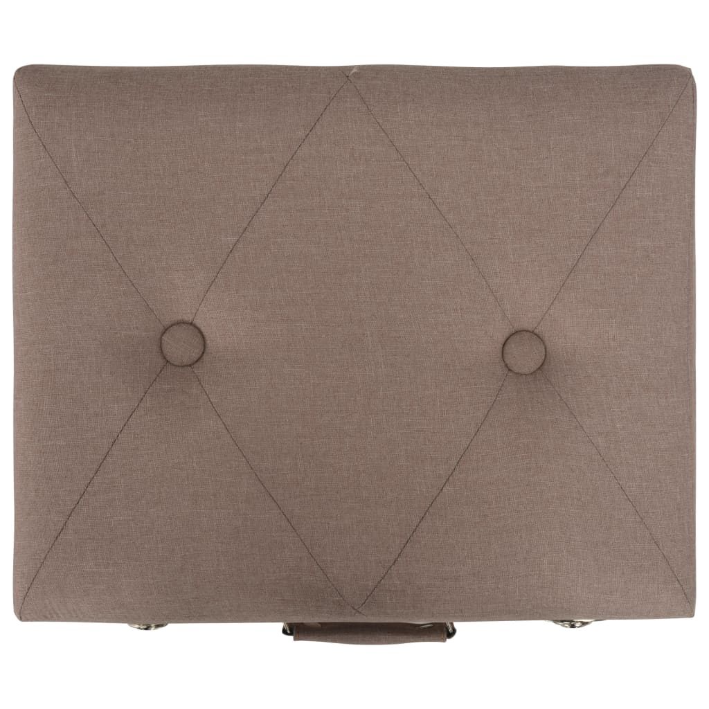Hocker mit Stauraum 40 cm Braun Stoff - Pazzar.ch