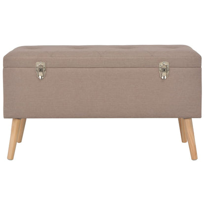 Hocker mit Stauraum 3 Stk. Braun Stoff - Pazzar.ch