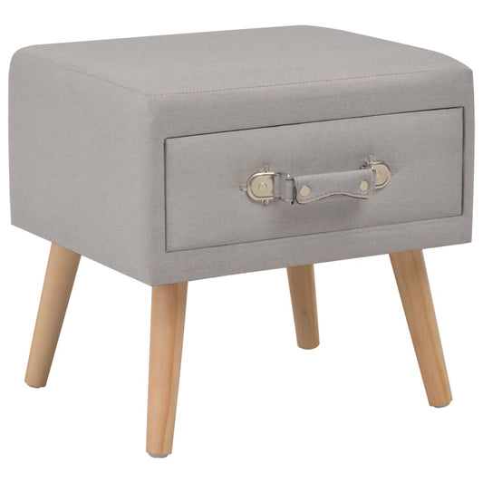 Nachttisch Grau 40 x 35 x 40 Stoff - Pazzar.ch