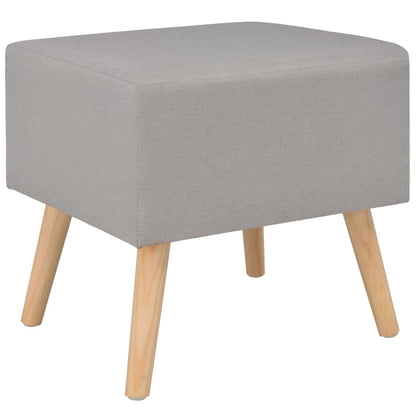 Nachttisch Grau 40 x 35 x 40 Stoff - Pazzar.ch