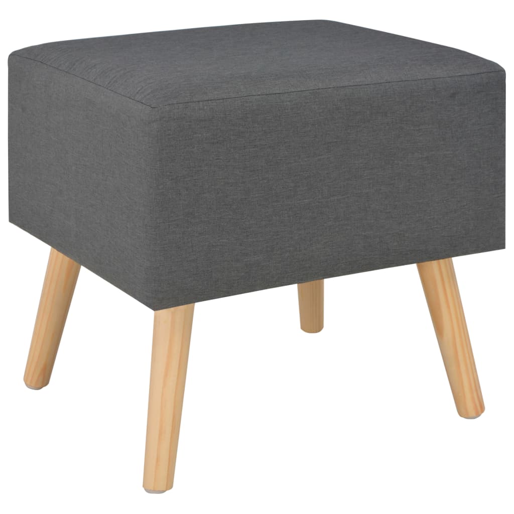 Nachttisch Dunkelgrau 40 x 35 x 40 Stoff - Pazzar.ch