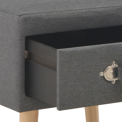 Nachttisch Dunkelgrau 40 x 35 x 40 Stoff - Pazzar.ch