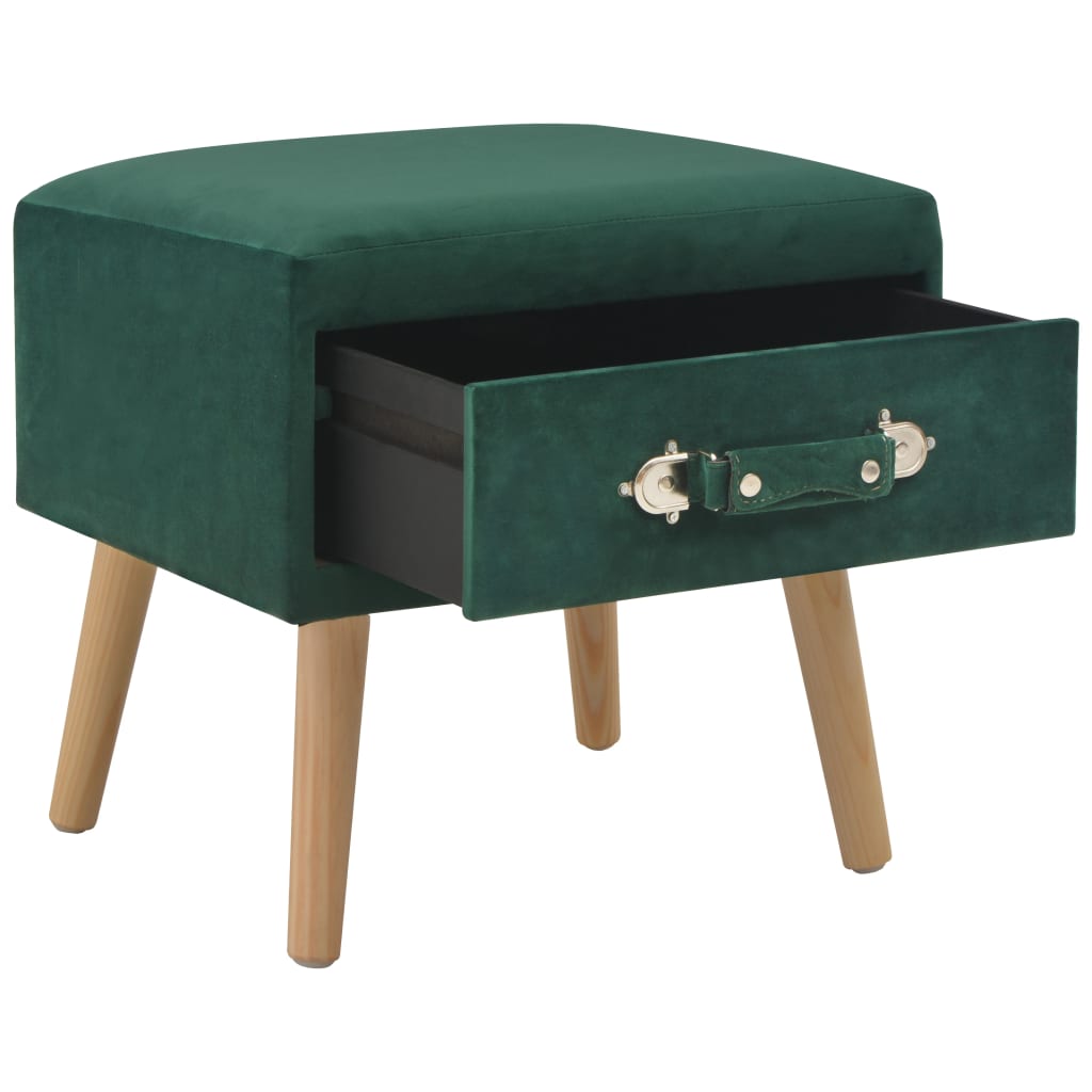Nachttisch Grün 40 x 35 x 40 Samt - Pazzar.ch