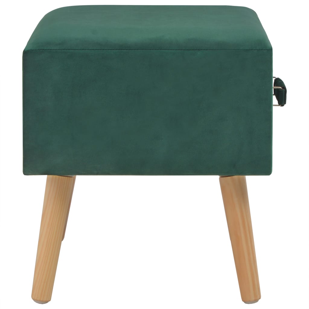 Nachttisch Grün 40 x 35 x 40 Samt - Pazzar.ch