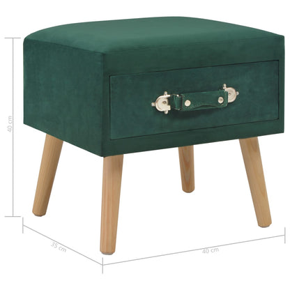Nachttisch Grün 40 x 35 x 40 Samt - Pazzar.ch