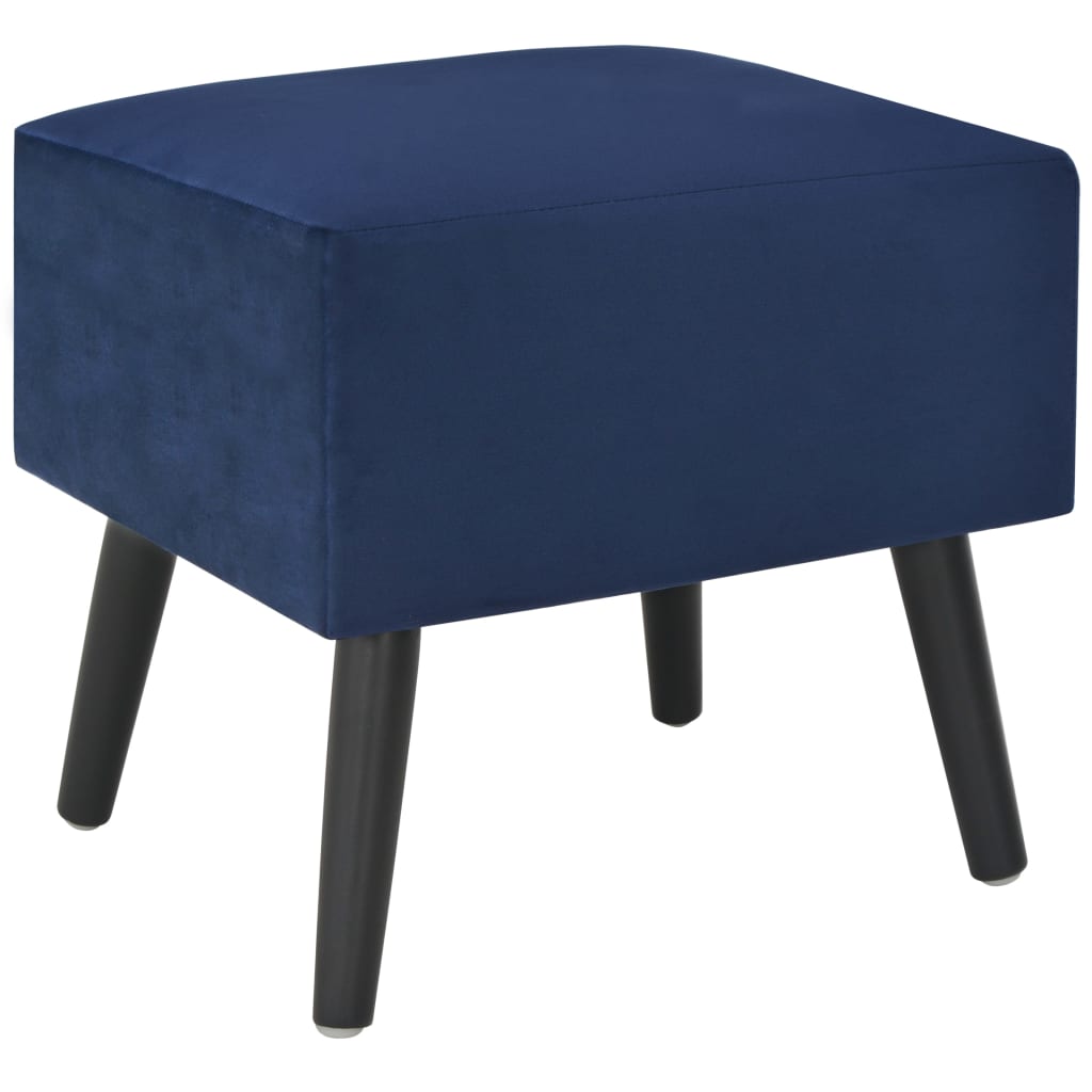 Nachttisch Blau 40 x 35 x 40 Samt - Pazzar.ch