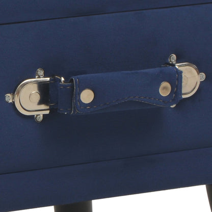 Nachttisch Blau 40 x 35 x 40 Samt - Pazzar.ch