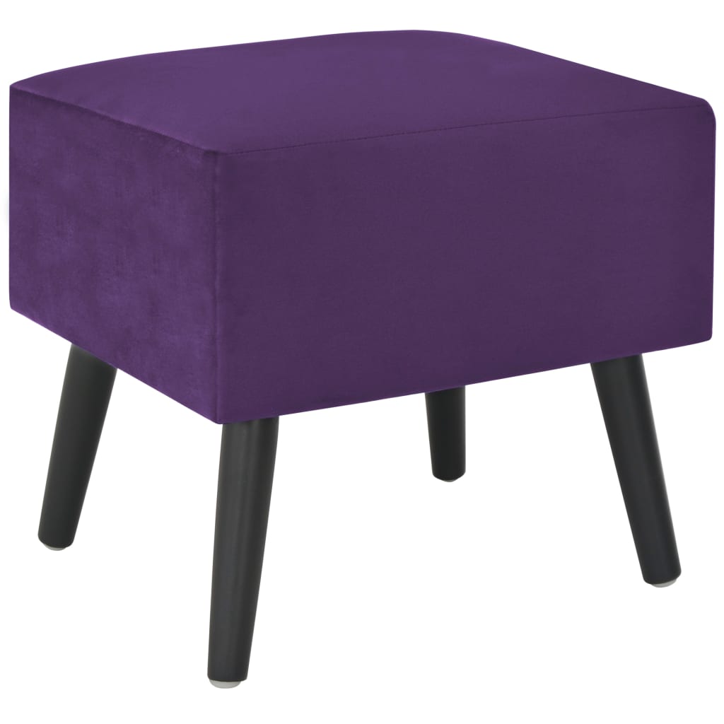 Nachttisch Dunkelviolett 40 x 35 x 40 Samt - Pazzar.ch
