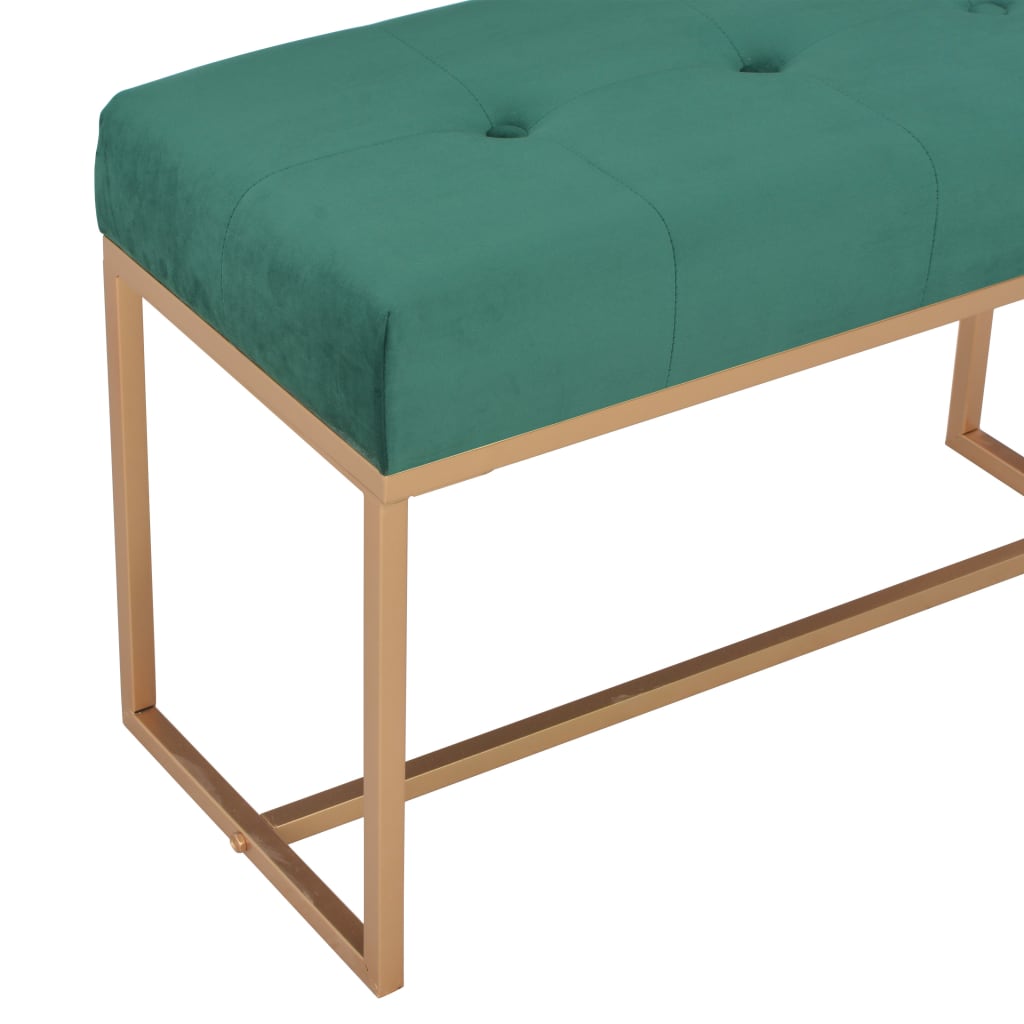 Bank 80 cm Grün Samt - Pazzar.ch