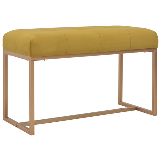 Bank 80 cm Senfgelb Samt - Pazzar.ch