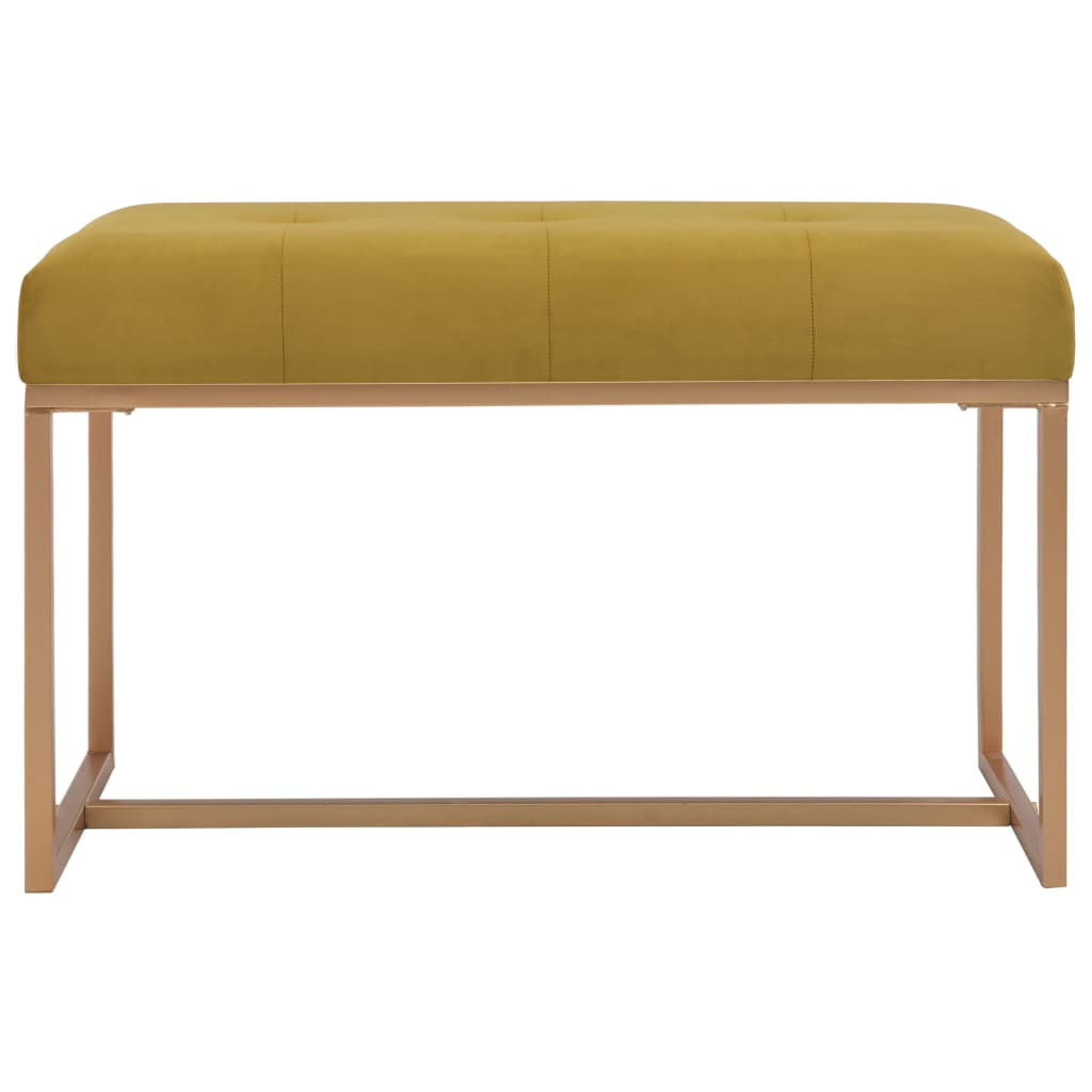 Bank 80 cm Senfgelb Samt - Pazzar.ch