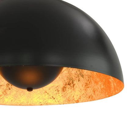 Deckenleuchten 2 Stk. Schwarz und Gold Halbkugelförmig 40cm E27 - Pazzar.ch