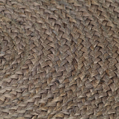 Teppich Handgefertigt Jute Rund 90 cm Grau - Pazzar.ch