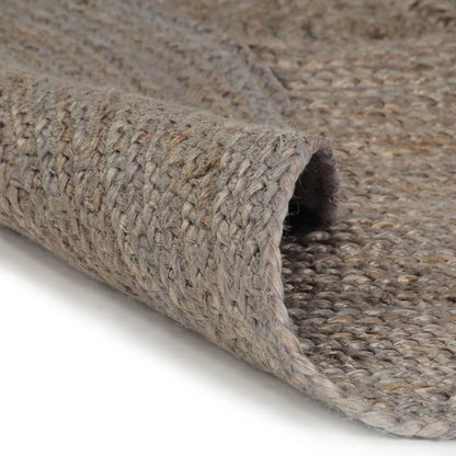 Teppich Handgefertigt Jute Rund 150 cm Grau - Pazzar.ch