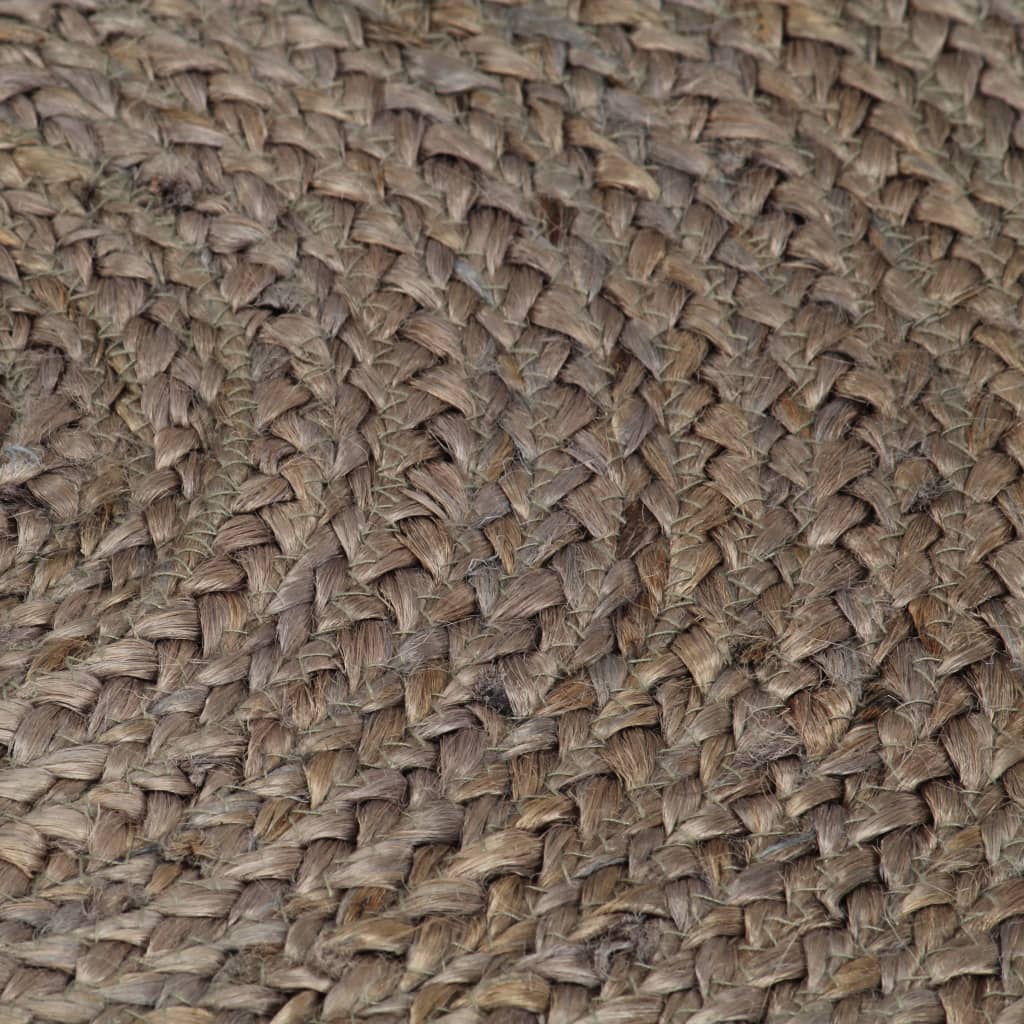 Teppich Handgefertigt Jute Rund 150 cm Grau - Pazzar.ch