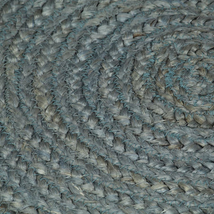 Teppich Handgefertigt Jute Rund 120 cm Olivgrün - Pazzar.ch