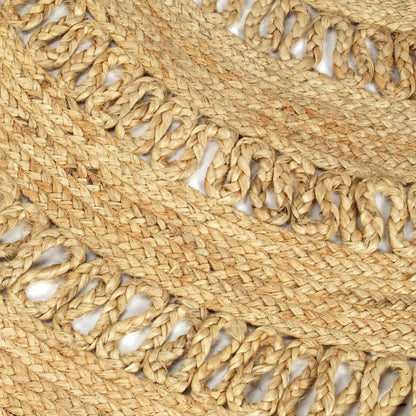 Teppich Handgefertigt Jute Geflochten 120 cm - Pazzar.ch