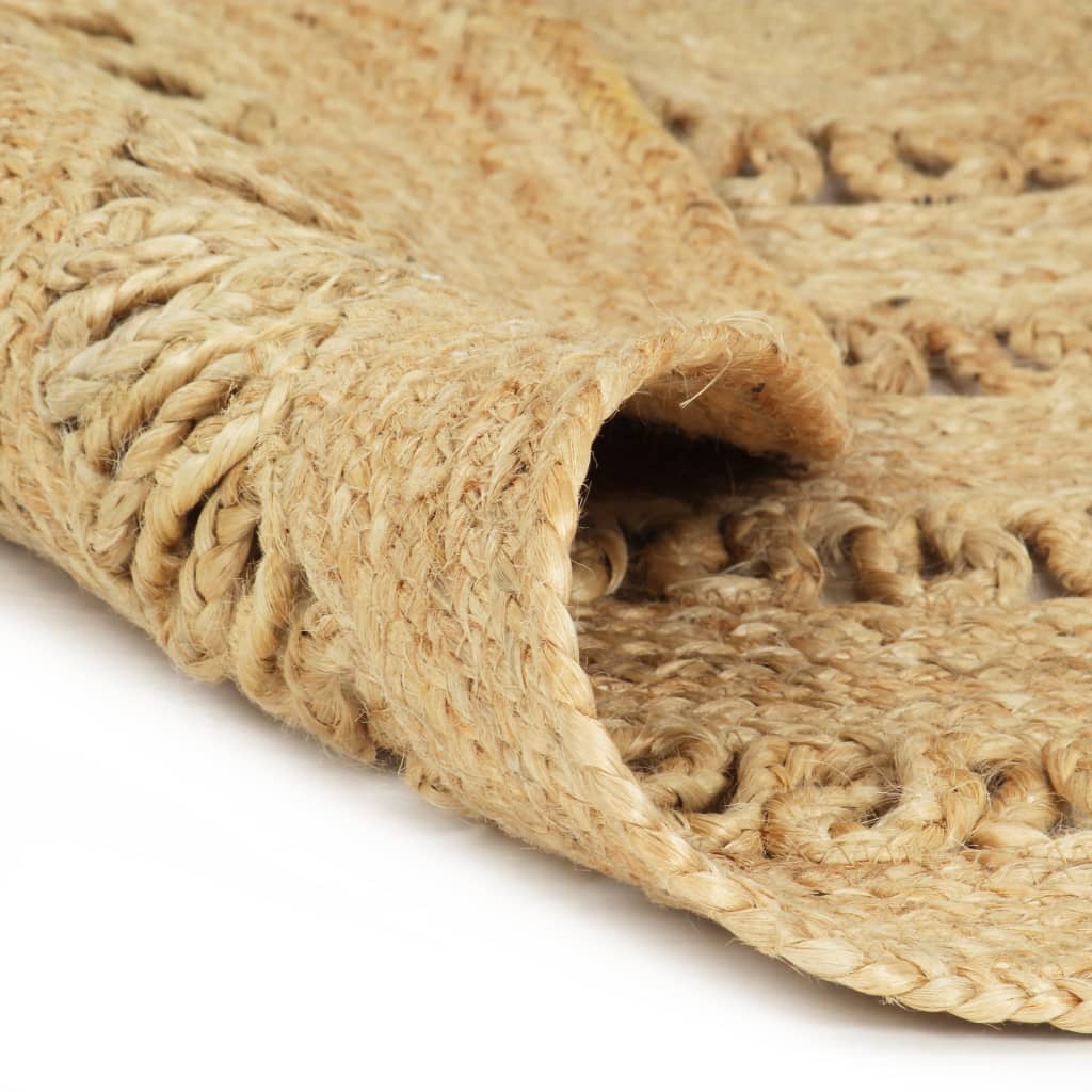 Teppich Handgefertigt Geflochten Jute 150 cm - Pazzar.ch