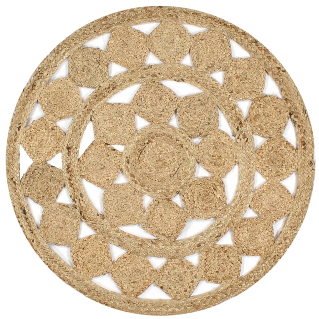 Teppich Handgefertigt Geflochten Jute 150 cm - Pazzar.ch