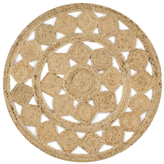 Teppich Handgefertigt Geflochten Jute 150 cm - Pazzar.ch