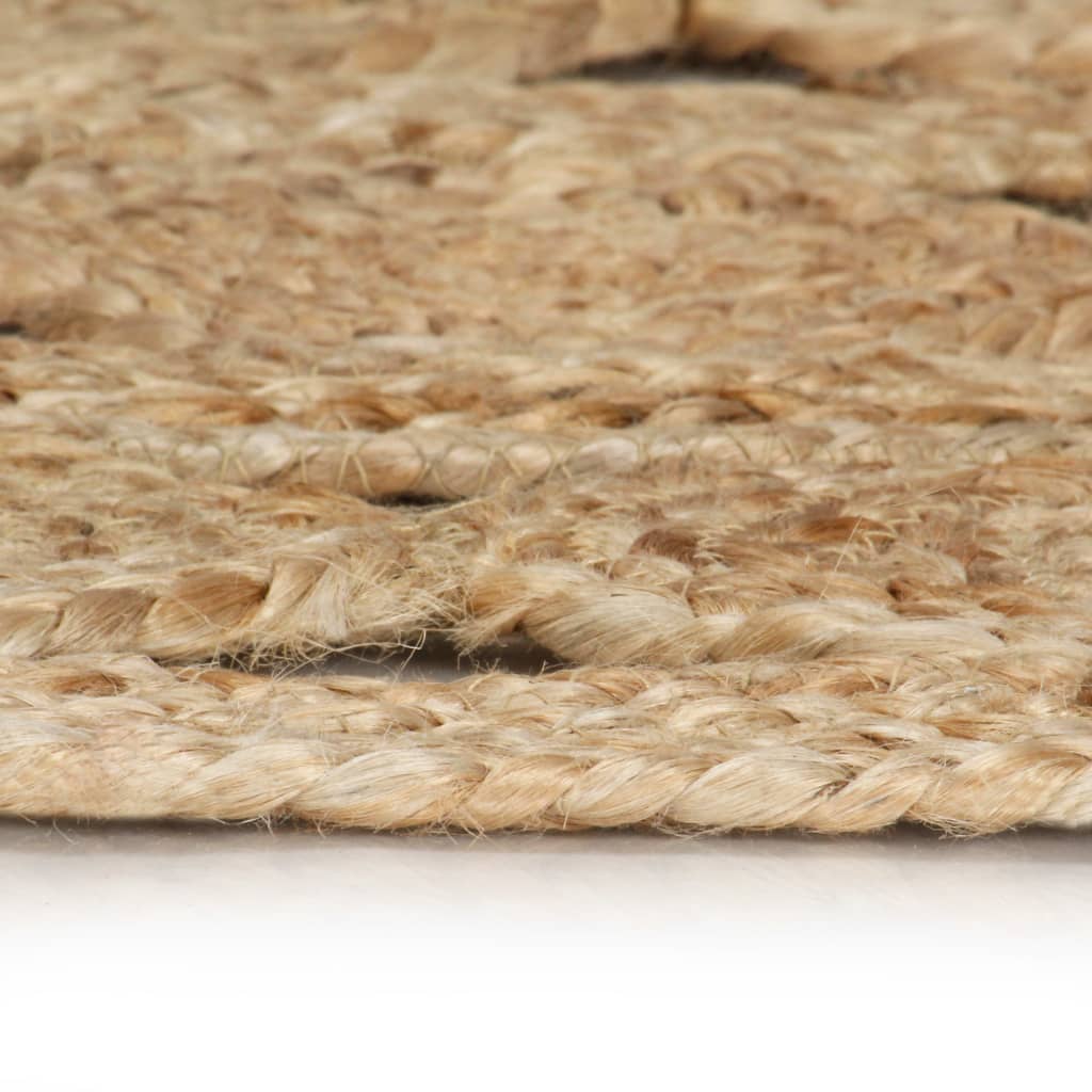 Teppich Handgefertigt Geflochten Jute 150 cm