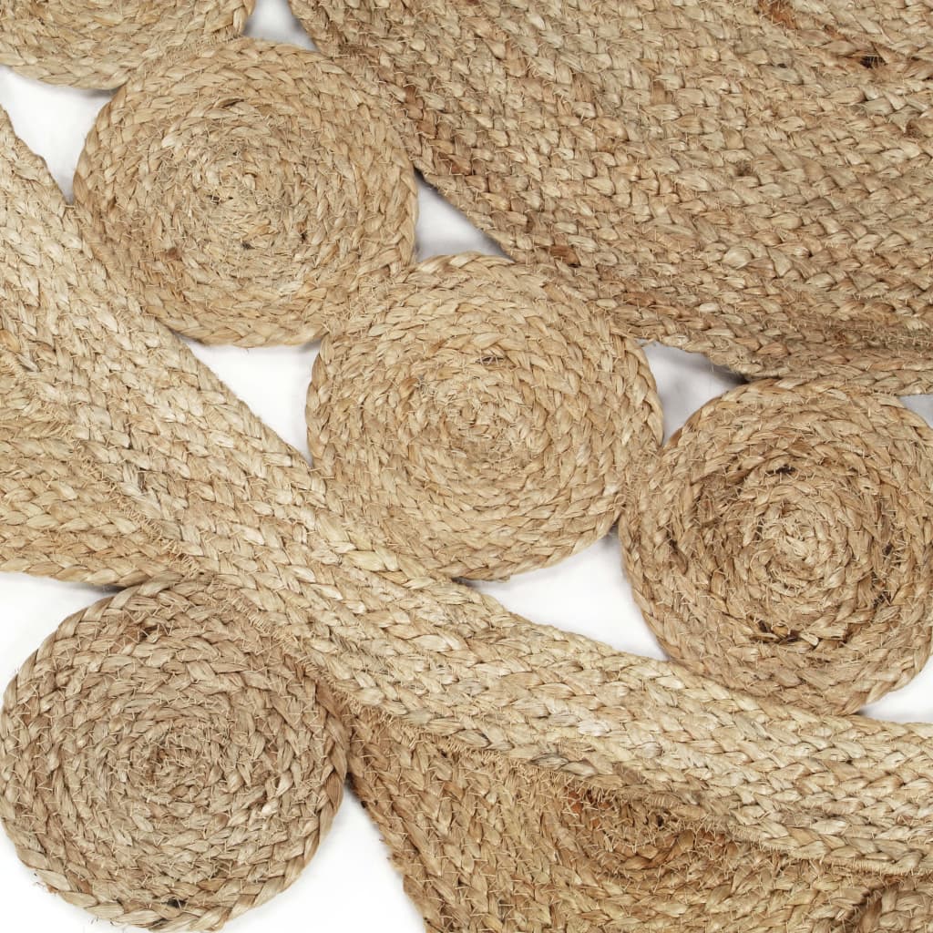 Teppich Handgefertigt Jute Geflochten 120 cm - Pazzar.ch