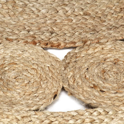 Teppich Handgefertigt Jute Geflochten 120 cm - Pazzar.ch