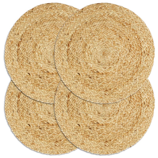 Tischsets 4 Stk. Uni Natur 38 cm Rund Jute - Pazzar.ch